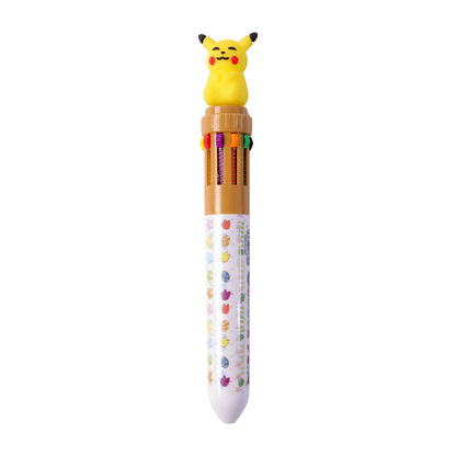 Portable lightweight multi-ink pen with a fun cartoon topper