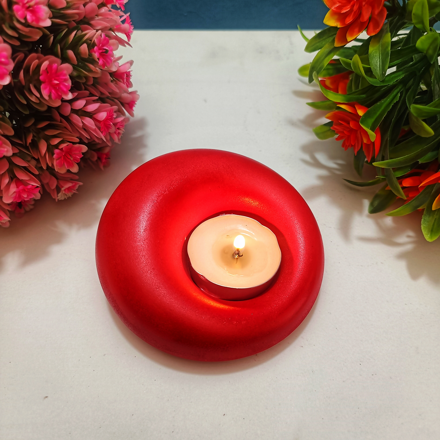 Gadi Diya red tealight candle Elegant Home Decor Handmade