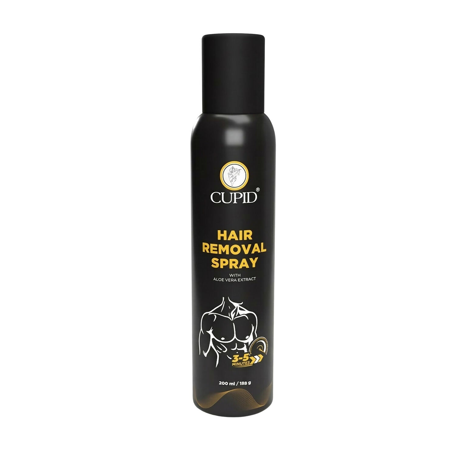 Cupid Hair Removal Spray with Aloe Vera Extract Fast Action Body Hair Remover (200 Ml)