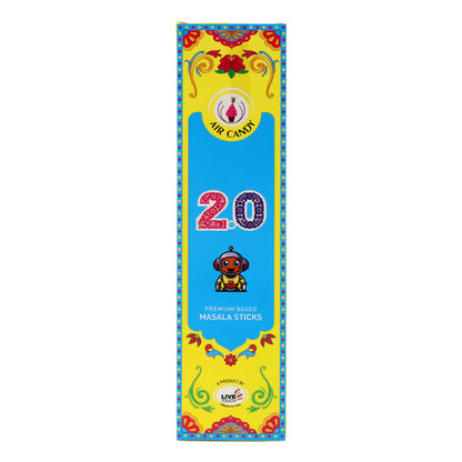 Air Candy 2.0 Premium Masala Incense Sticks – Refreshing Long-Lasting Fragrance for Meditation, Prayer & Home Ambience (Pack of 10 Sticks)