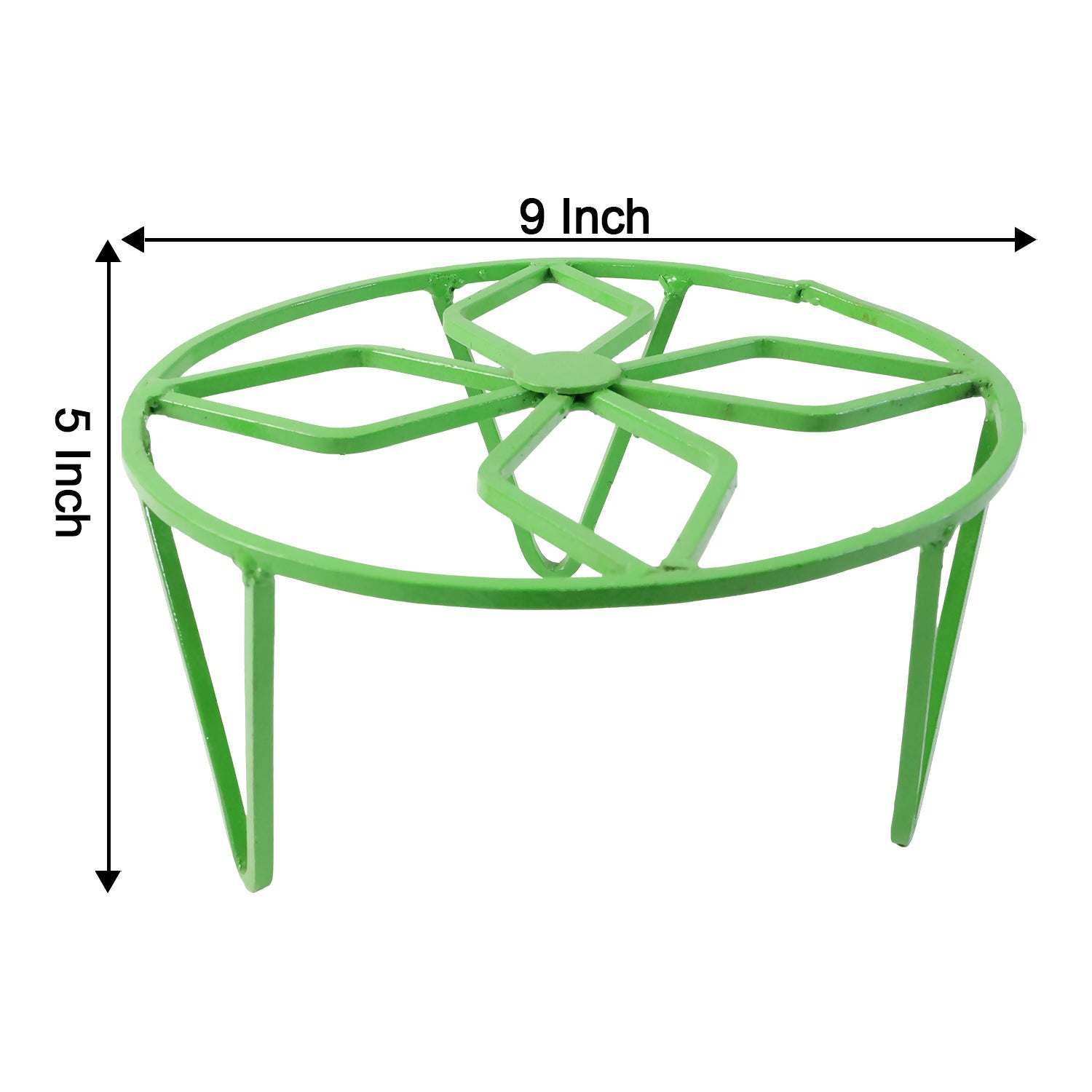 Round Strong Metal Plant Pot Stand for Indoor & Outdoor Garden Use