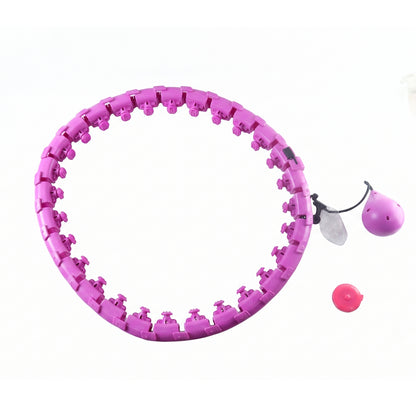 Smart Fitness Hula Hoop with Weighted Ball Detachable Waist Exerciser (1 Pc)