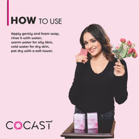 COCAST Premium Luxury Rose Petals Herbal Bathing Soap (100gm)