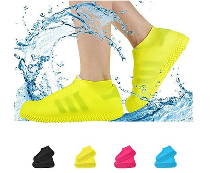 Waterproof silicone shoe covers, anti-skid for rain and biking