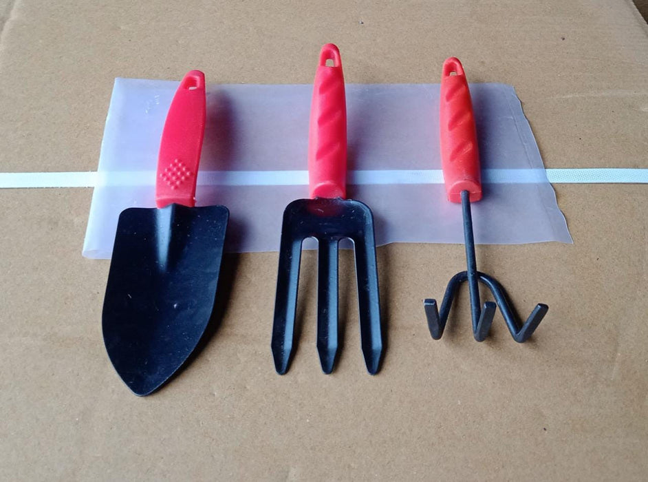 9070 3pcs Small sized Hand Cultivator, Small Trowel, Garden Fork