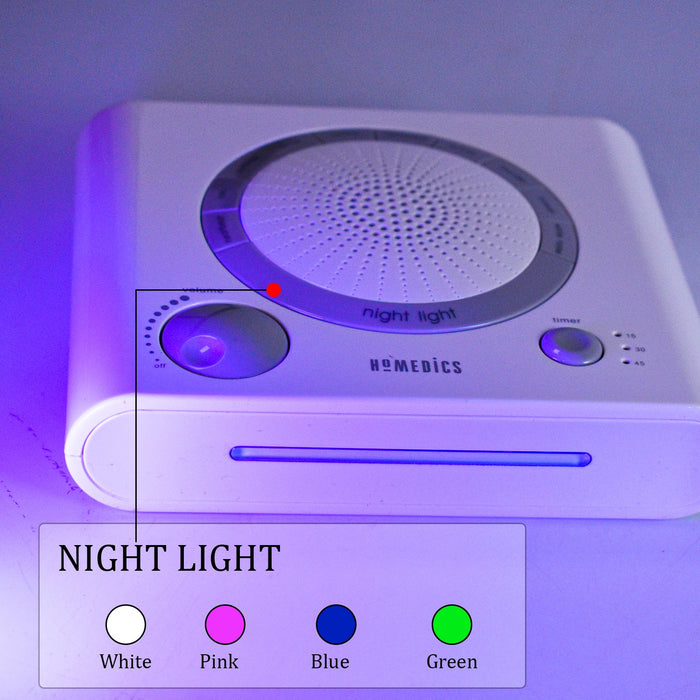 Sleep Therapy Noise Sound Therapy Machine with 8 High-Fidelity Soothing Sleeping , Anxiety , Stress Natural Sounds, Battery or Adaptor Charging Options, 3 Auto-Off Timer Option