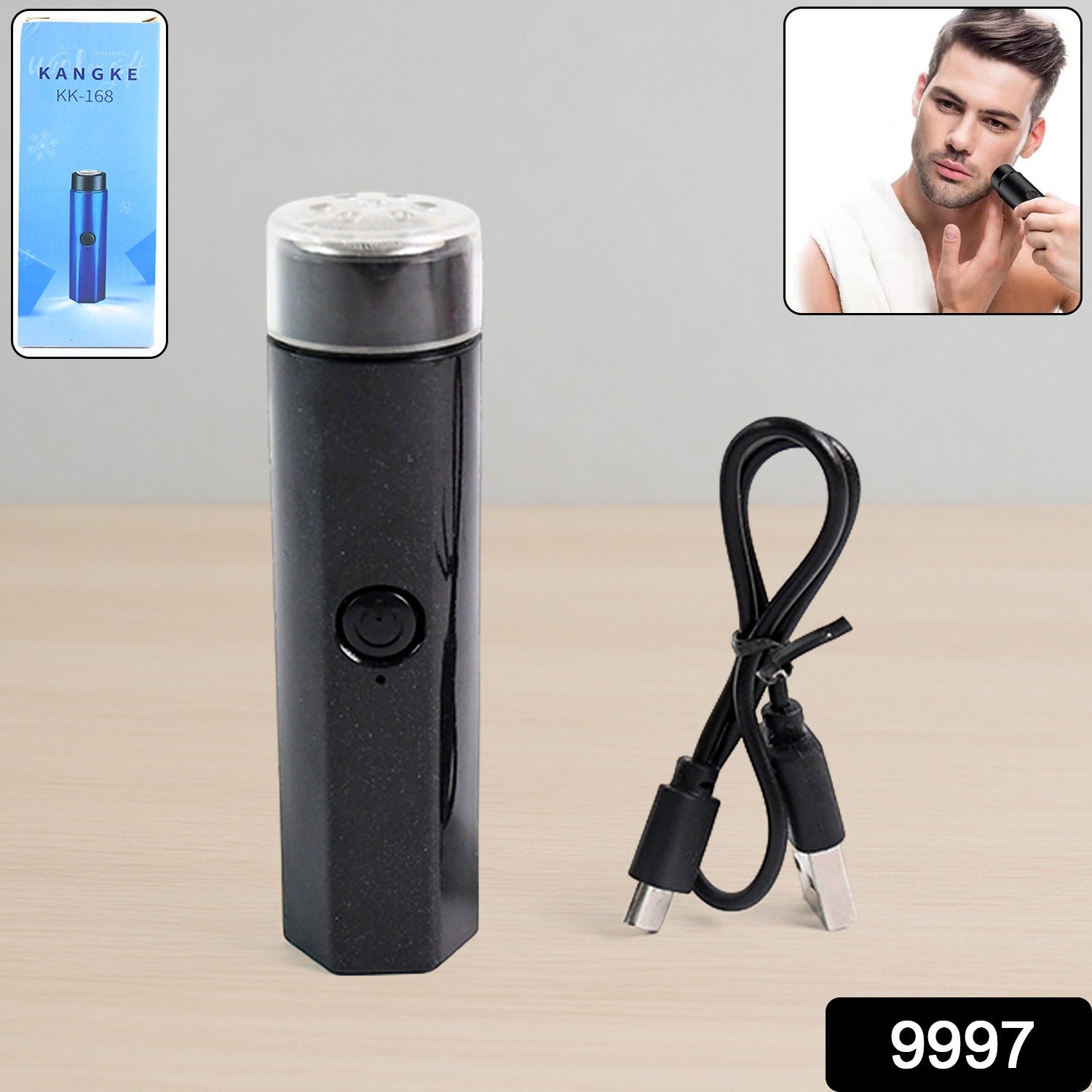 Portable Electric USB Rechargeable Shaver (1 Pc)