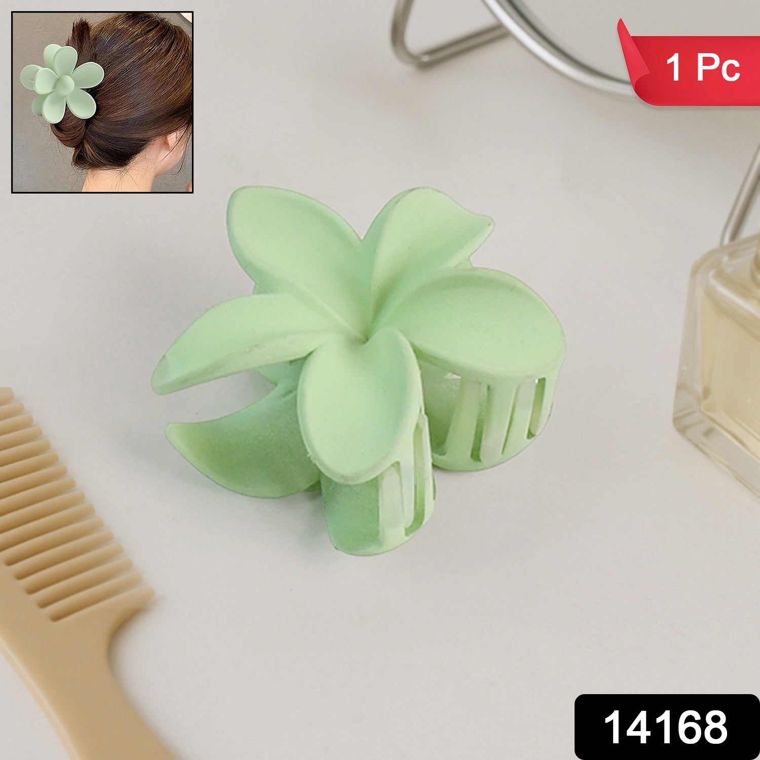 Matte Finish Hair Claw Clip (1 Pc / Mix Color)