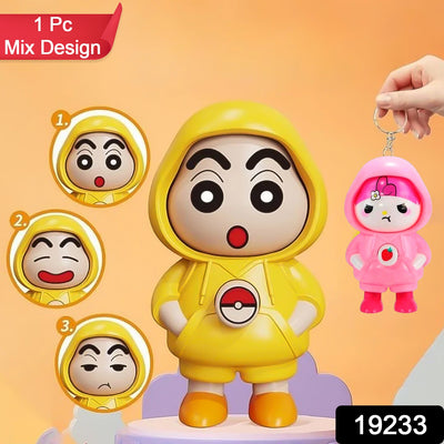 Face Changing Keychain – 3 Expressions, Durable & Fun Gift