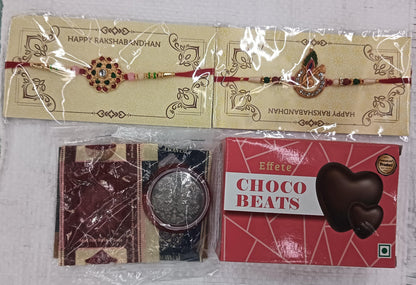 Decorative Rakhi combo set displayed for Raksha Bandhan gifting