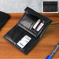 Genuine Leather Slim Bi-Fold Wallet – Durable & Stylish