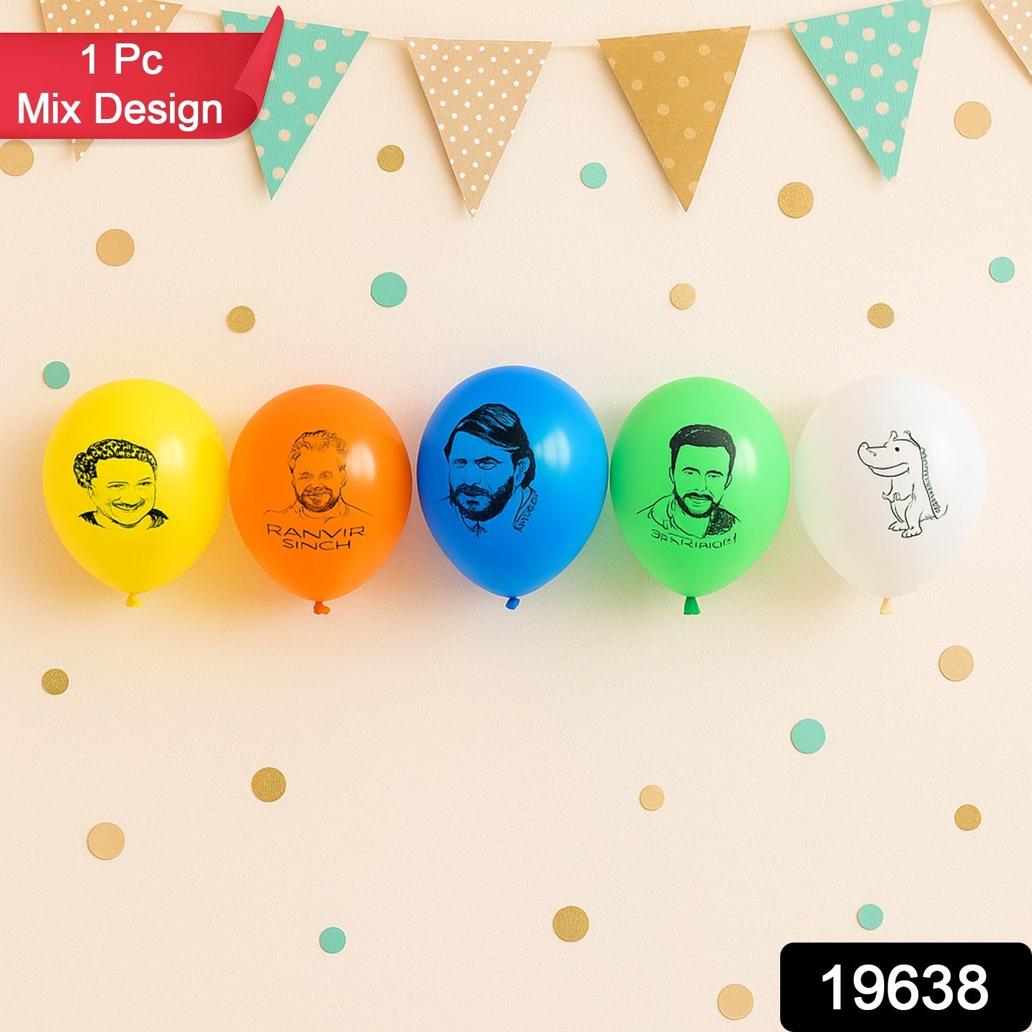 Festive design balloons