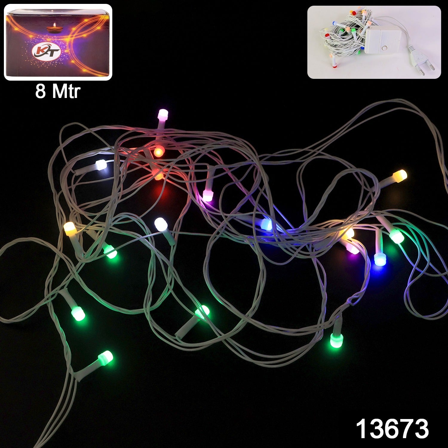Multi-Color LED Decorative String Light (8 Meter)
