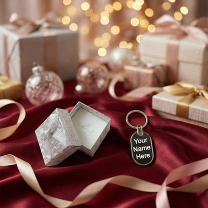 Customize Premium Metal Keychain with Gift Box