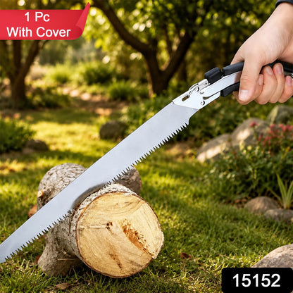 Wooden Cutting Hand Saw 50 Cm High Carbon Steel with Cover (1 Pc)