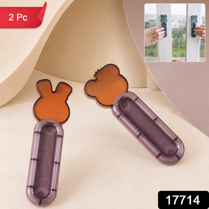 Self Stick Push Pull Helper Handles for Cabinet and Glass Door (2 Pc)