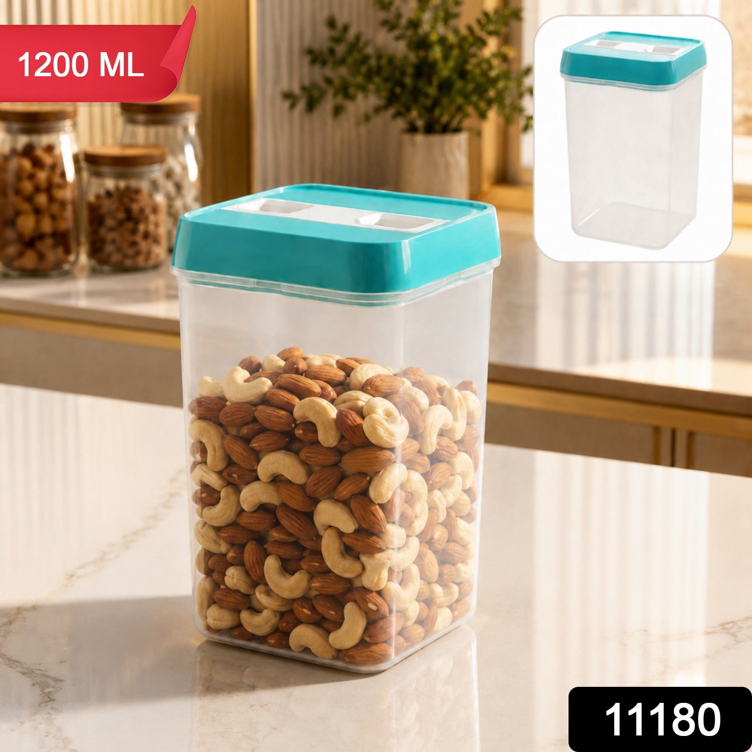 Multipurpose Plastic Storage Container with Seal Lid for Kitchen (1 Pc)