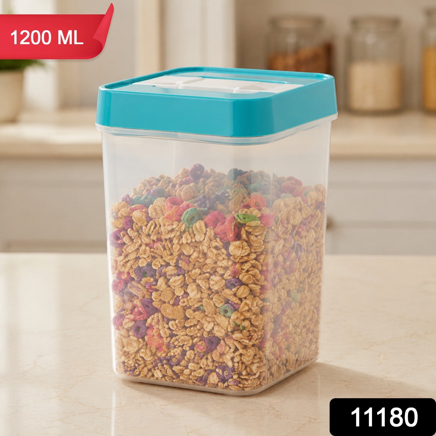 Dry Fruit Storage Container with Seal Lid for Kaju Badam Kishmish (1 Pc)
