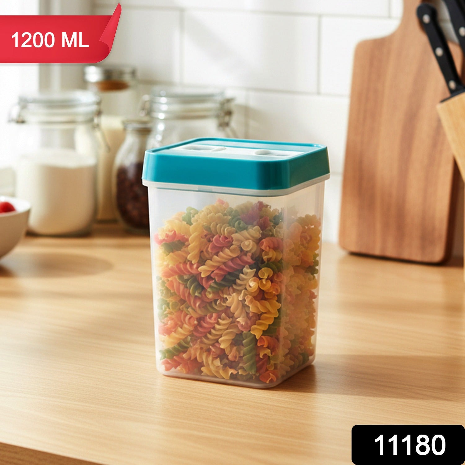 Food Storage Container with Seal Lid Stackable for Kitchen (1 Pc)