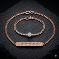 Rose Gold Plated Stone Bracelets – Elegant Versatile Pack