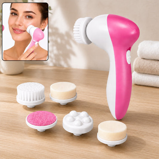 Facial Massager – 5-in-1 Body Cleanser & Exfoliator | VelvaBloom