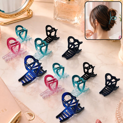 Plastic Hair Clamp – Durable Matte Finish Barrette Clip Set