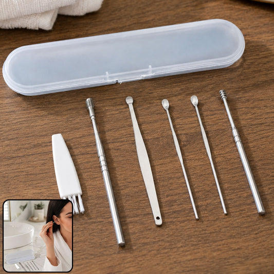 Earwax Removal Kit – 6-Piece Stainless Steel Set | XcelSafe