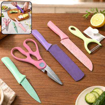 Kitchen Knife Set – Professional 6-Piece High Carbon Steel | CookAura
