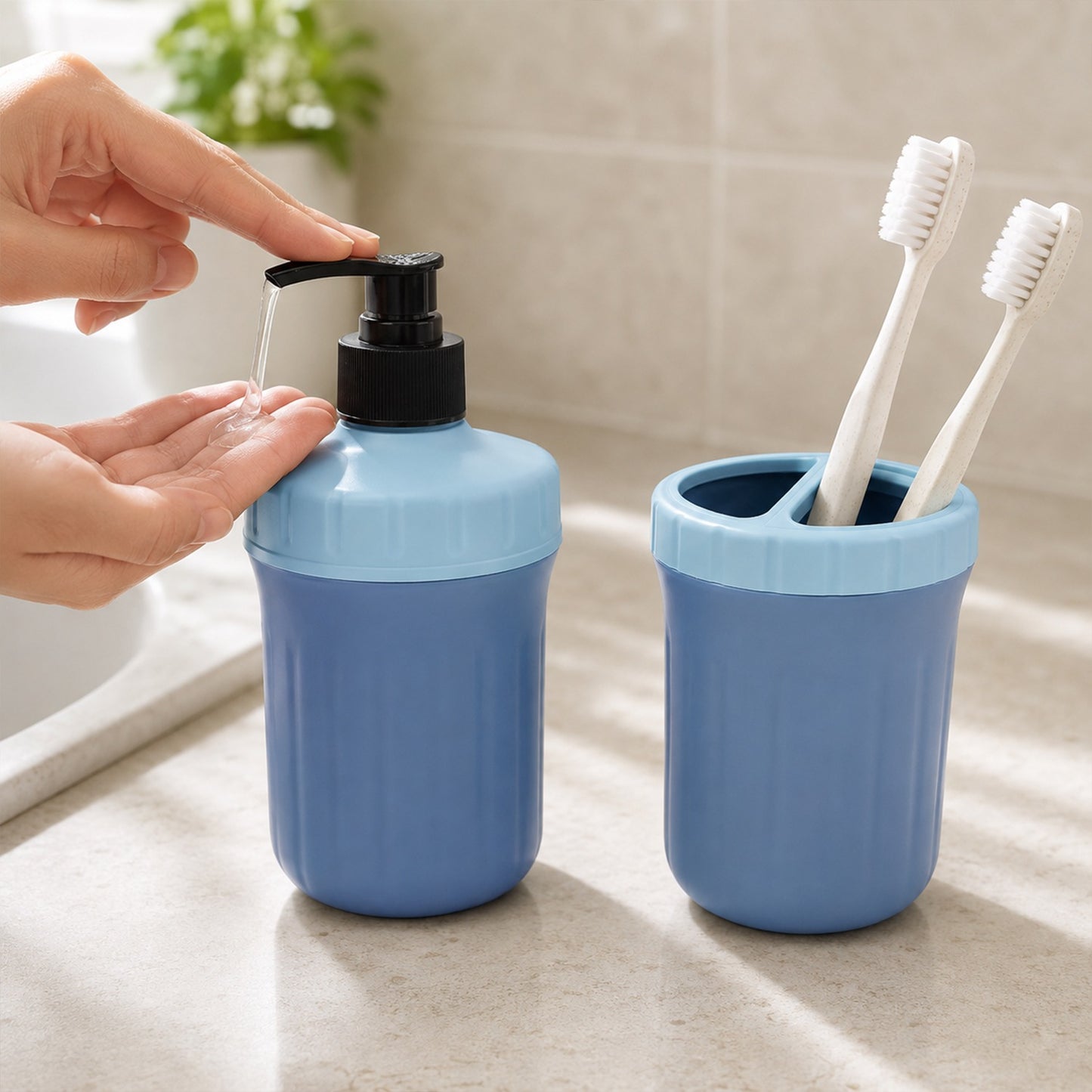 Multipurpose Soap Dispenser with Utility Holder – Compact & Practical Set