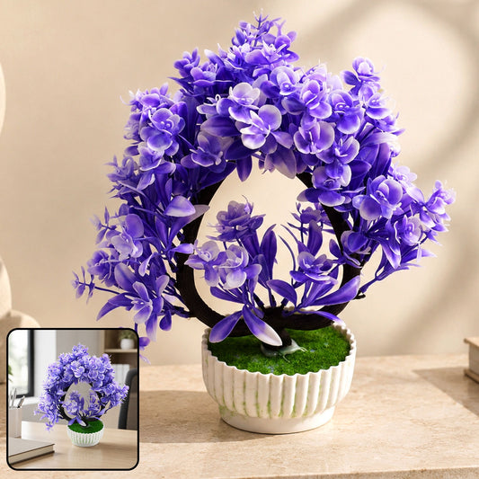 Artificial Flower Plant with Pot – Home & Office Decor | Styleva