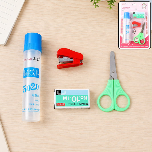 Kids Crafting and Stationery Set – Safe 4-Piece Creative Kit