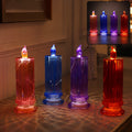 LED Crystal Candle – Glitter Swirling Multicolor Decor | Styleva
