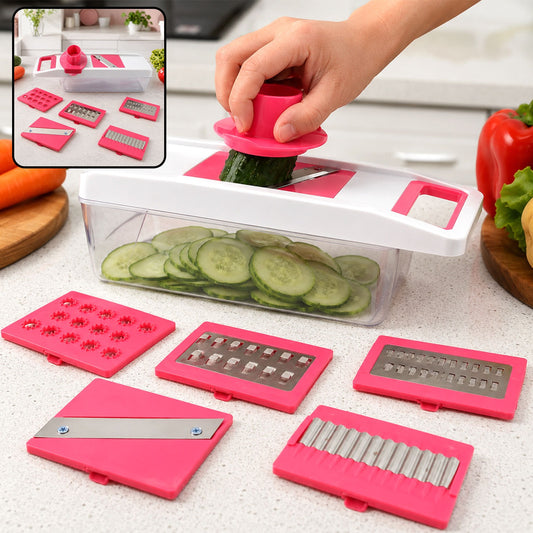 Vegetable Slicer – 6-in-1 Chopper, Grater & Slicer Set for Kitchen
