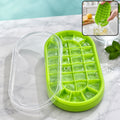 Oval Silicone Ice Cube Tray – Easy Release & Odor-Free Storage