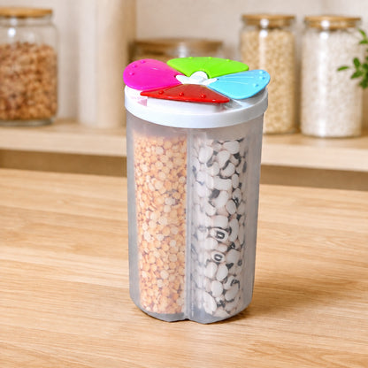 4 Section Storage Container – Airtight Food Plastic | Organivo