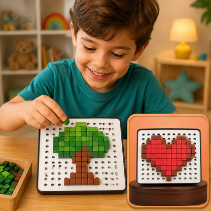 Pixel Cubes Toy – Educational Math & Brain Game for Kids | Dollura