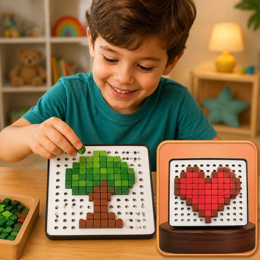 Pixel Cubes Toy – Educational Math & Brain Game for Kids | Dollura