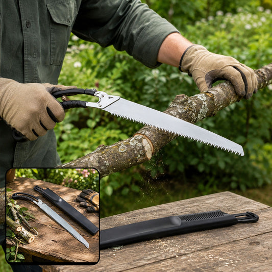 Garden and Outdoor Hand Saw 50 Cm with Cover for Branches (1 Pc)