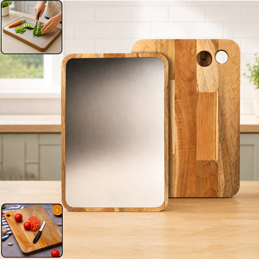 Steel Oak Cutting Board – Durable & Stylish Kitchen Tool
