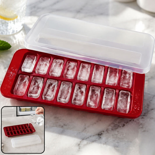 Ice Cube Tray with 2-in-1 Compartment – Leakproof & Durable Design