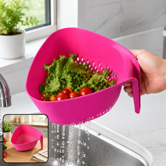 Triangular Kitchen Colander – Ergonomic Handle & Quick Drainage