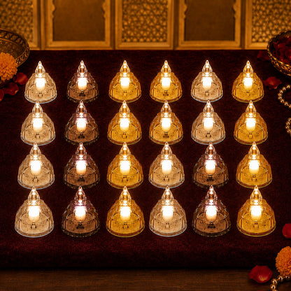 LED Candle Lights Set – 24 Premium Flameless Tealight Candles
