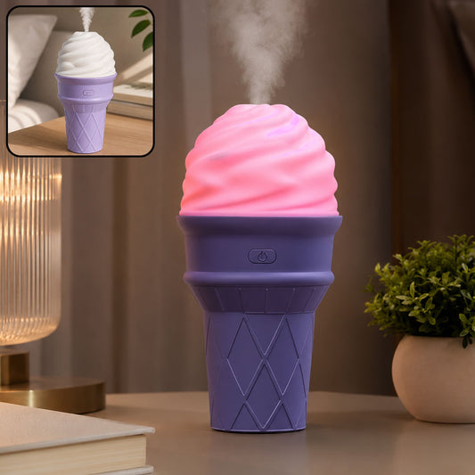 Ice Cream Cone Humidifier – Portable Cool Mist Air Freshener