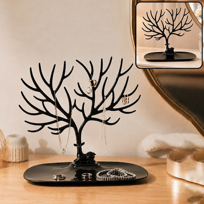 Deer Shaped Jewellery Holder – Elegant Antler Tree Organizer
