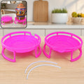 Plastic Water Pot Stand Set – Durable & Stable Support (2-Piece)