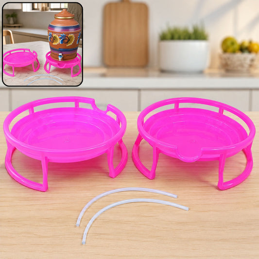 Plastic Water Pot Stand Set – Durable & Stable Support (2-Piece)