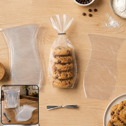 Clear Cookie Bags – Durable Transparent Treat Bags