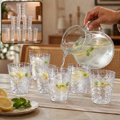 Pyramid Glass – 300 ML Unbreakable Plastic Tumbler