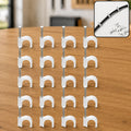 Plastic Cable Clips – Durable Steel Nail Wire Holders, 20 Pcs