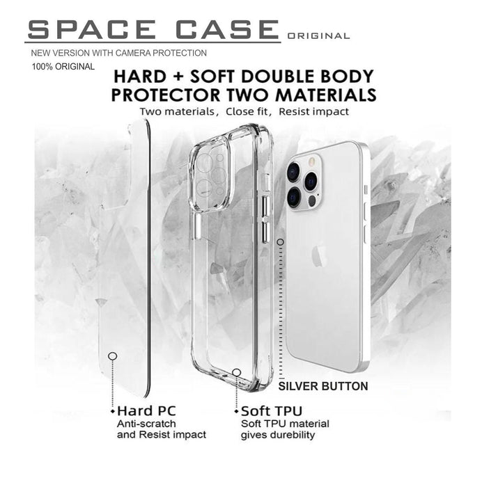 Space Transparent Hard Case For Iphone